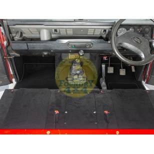 Defender Front Carpet Kit - Black - RHD
